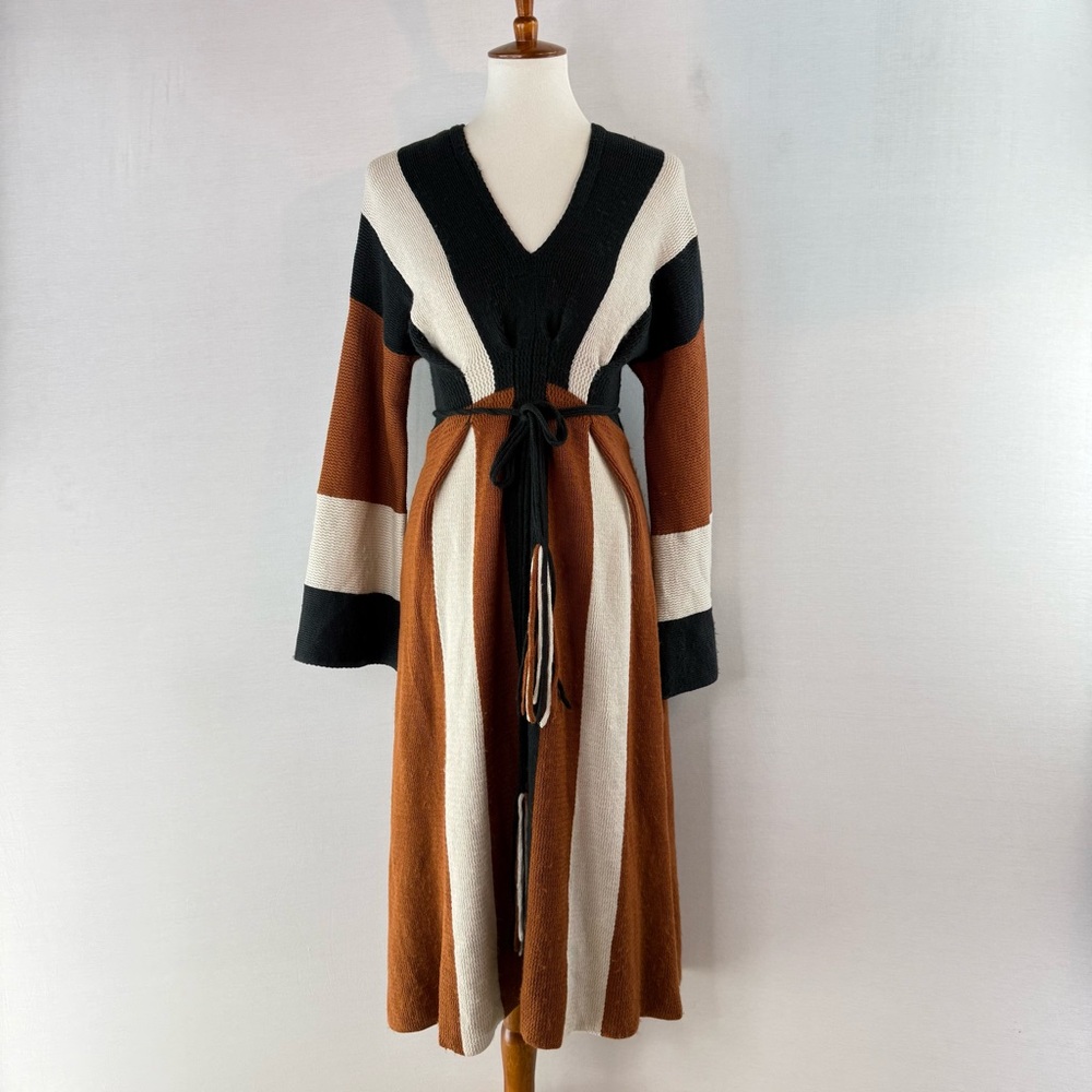 FREE PEOPLE Wanderlust Colorblock Knit Maxi Dress